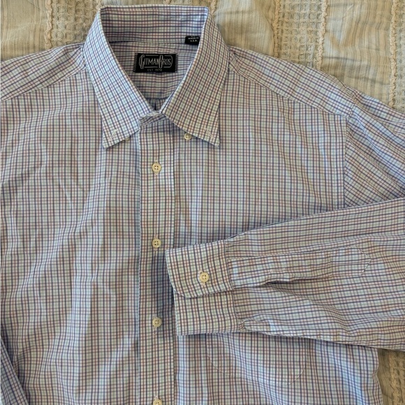 Gitman Brothers Other - Gitman Bros USA Made Plaid Button Down Shirt 16/35 purple blue white